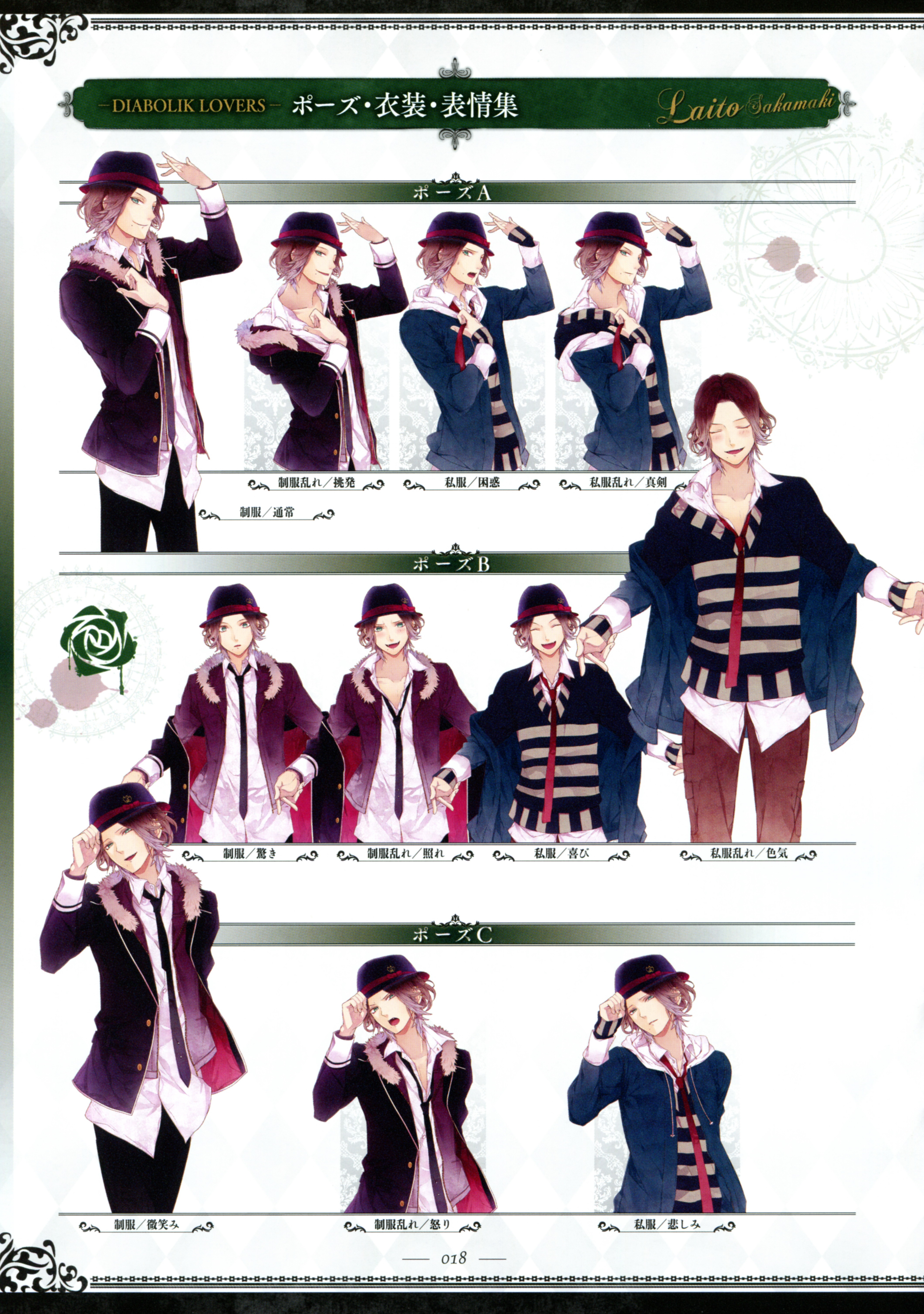 what is the diabolik lovers characters heights